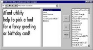 Font viewer screenshot